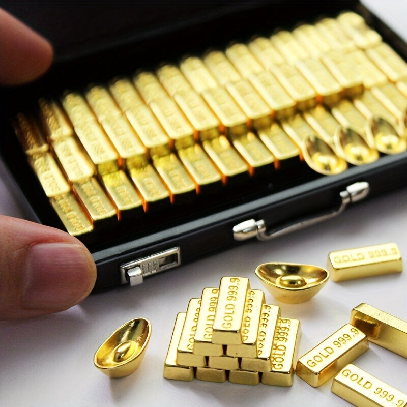 Mini Gold Bars (100 pcs) – Wealth Symbols for Gifts & Decor