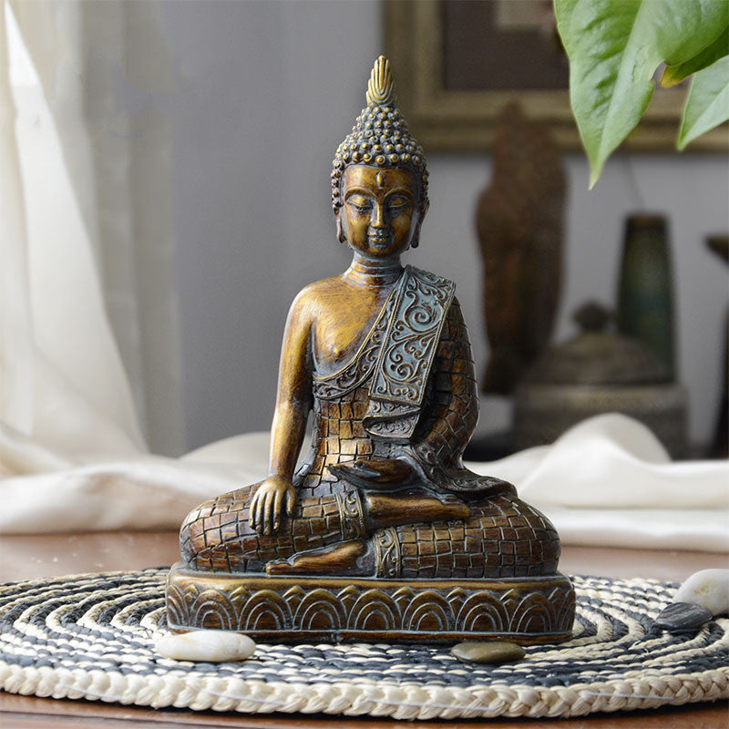 Chinese Feng Shui Ornaments Of Ping An Buddha Statue