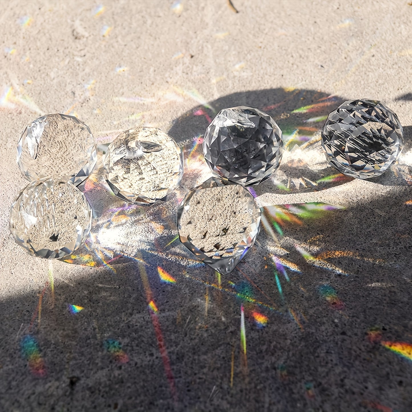 12pcs Crystal Sun Catchers – Rainbow Glass Orbs for Window Decor