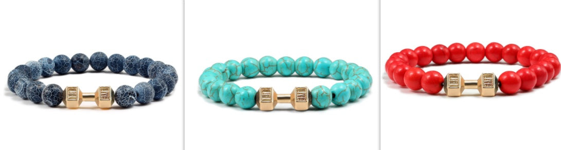 Clarity Stone Bracelet – Tranquil Blue Beads for Mindful Living