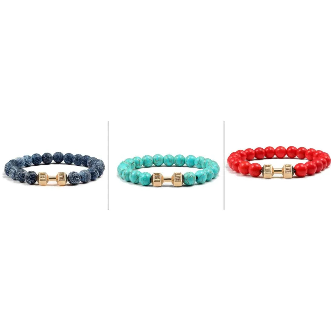 Clarity Stone Bracelet – Tranquil Blue Beads for Mindful Living