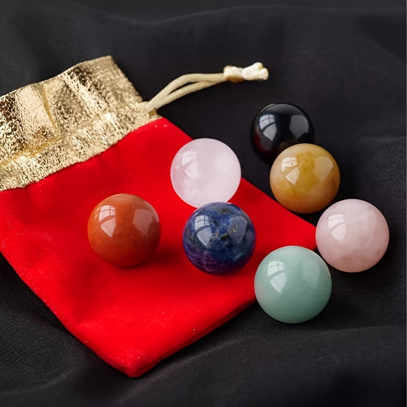 10pcs Feng Shui Crystal Balls – Natural Ornaments for Luck & Harmony