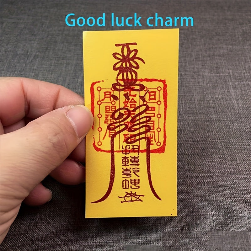 5-Pack Feng Shui Paper Amulets for Luck and Love, Chinese Tr