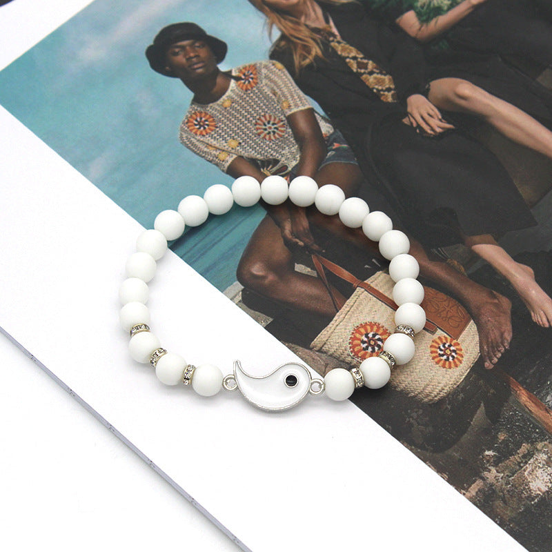 Yin Yang Bagua Bracelets – Natural Stone Set for Friends & Balance
