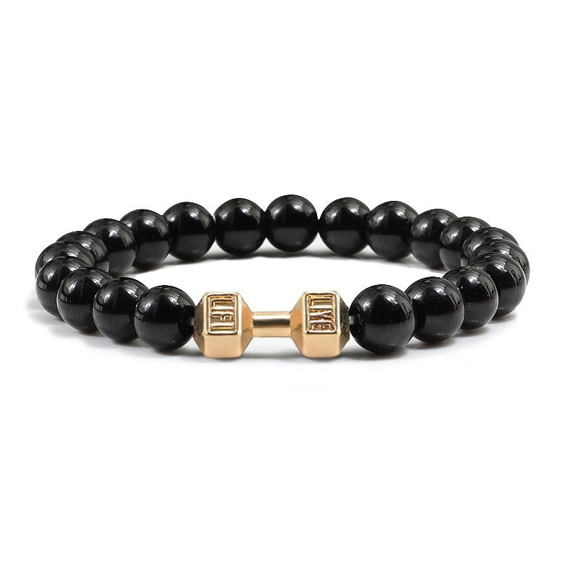 Clarity Stone Bracelet – Tranquil Blue Beads for Mindful Living