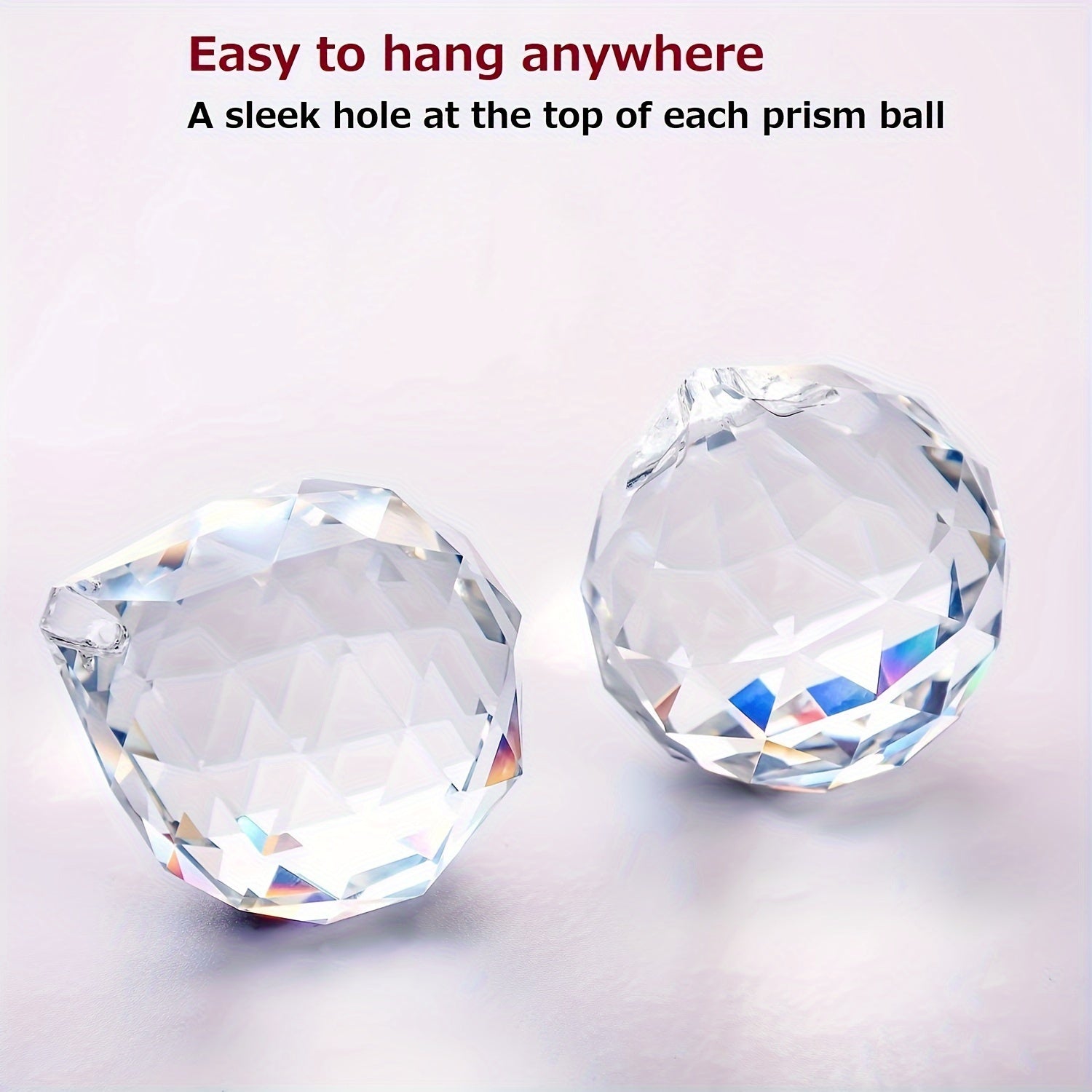 12pcs Crystal Sun Catchers – Rainbow Glass Orbs for Window Decor