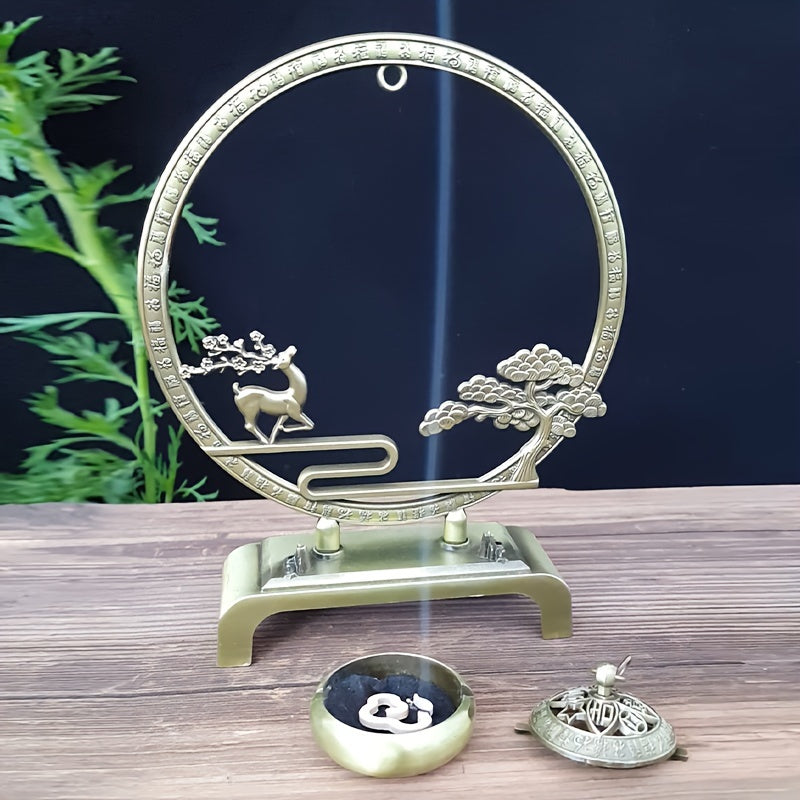 Ruyi Hanging Incense Burner – Sandalwood Decor for Wealth & Peace