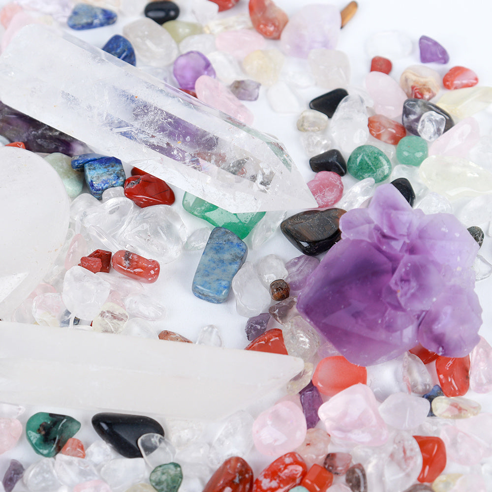 Energy Crystal Ball – Mixed Crushed Stone for Balance & Focus