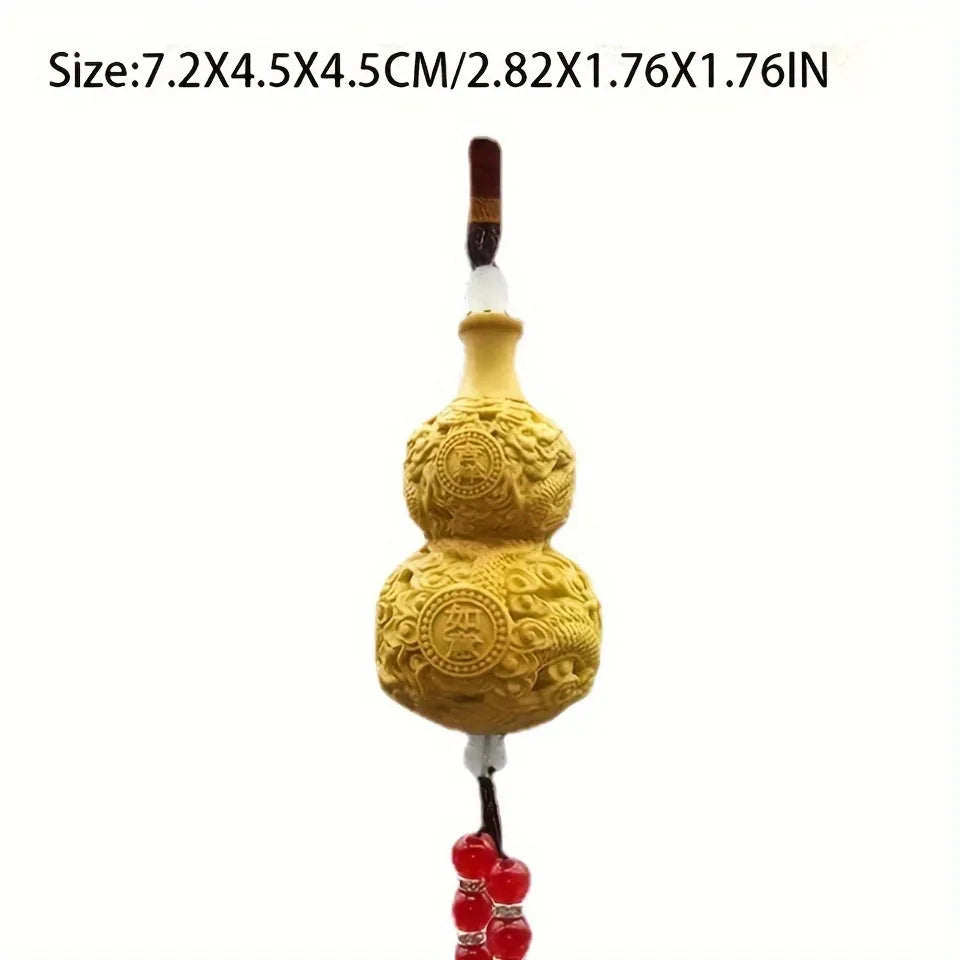 Feng Shui Wood Gourd – Wealth & Safety Charm for Home or Office