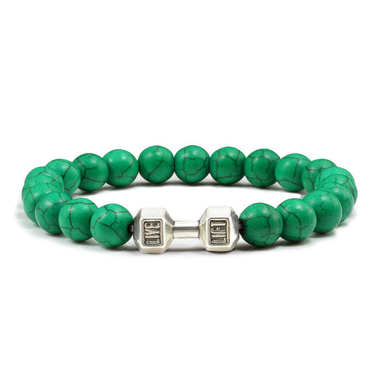 Clarity Stone Bracelet – Tranquil Blue Beads for Mindful Living