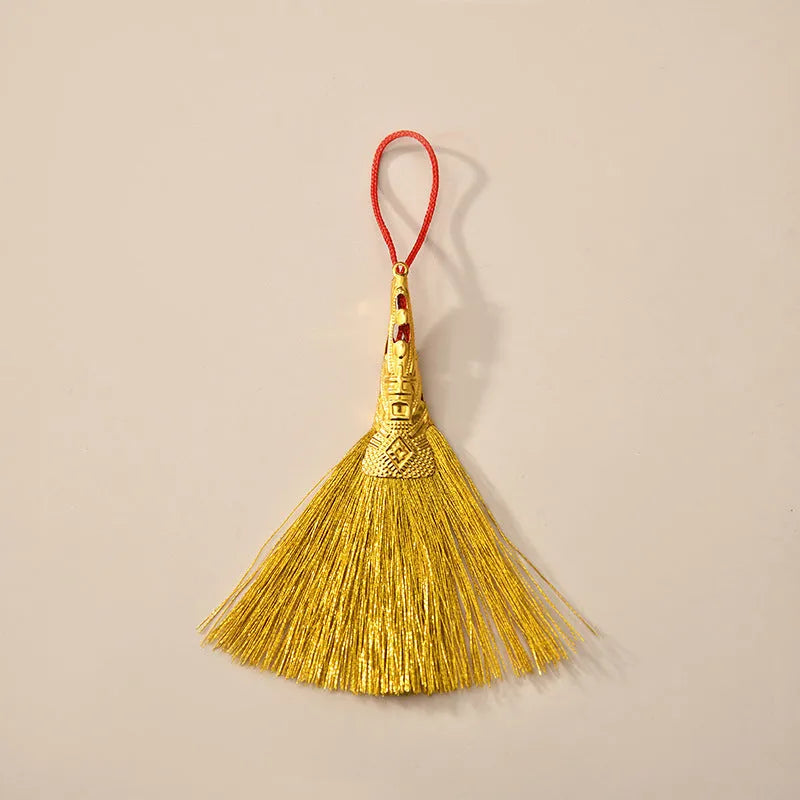 Handcrafted Mini Broom Pendant for Good Luck & Feng Shui - G