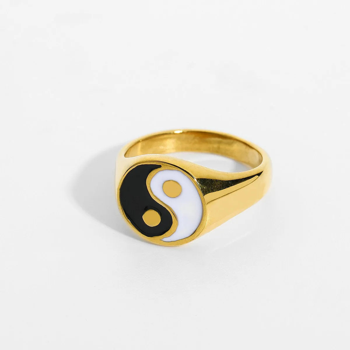 Tai Chi Yin And Yang Waterproof Jewelry 18K Gold