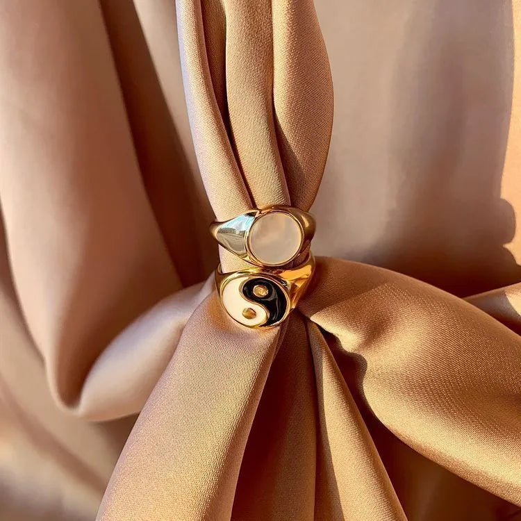 Tai Chi Yin And Yang Waterproof Jewelry 18K Gold