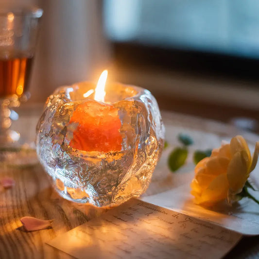 Decorative Tabletop Ornaments Glass Romantic Candle Light
