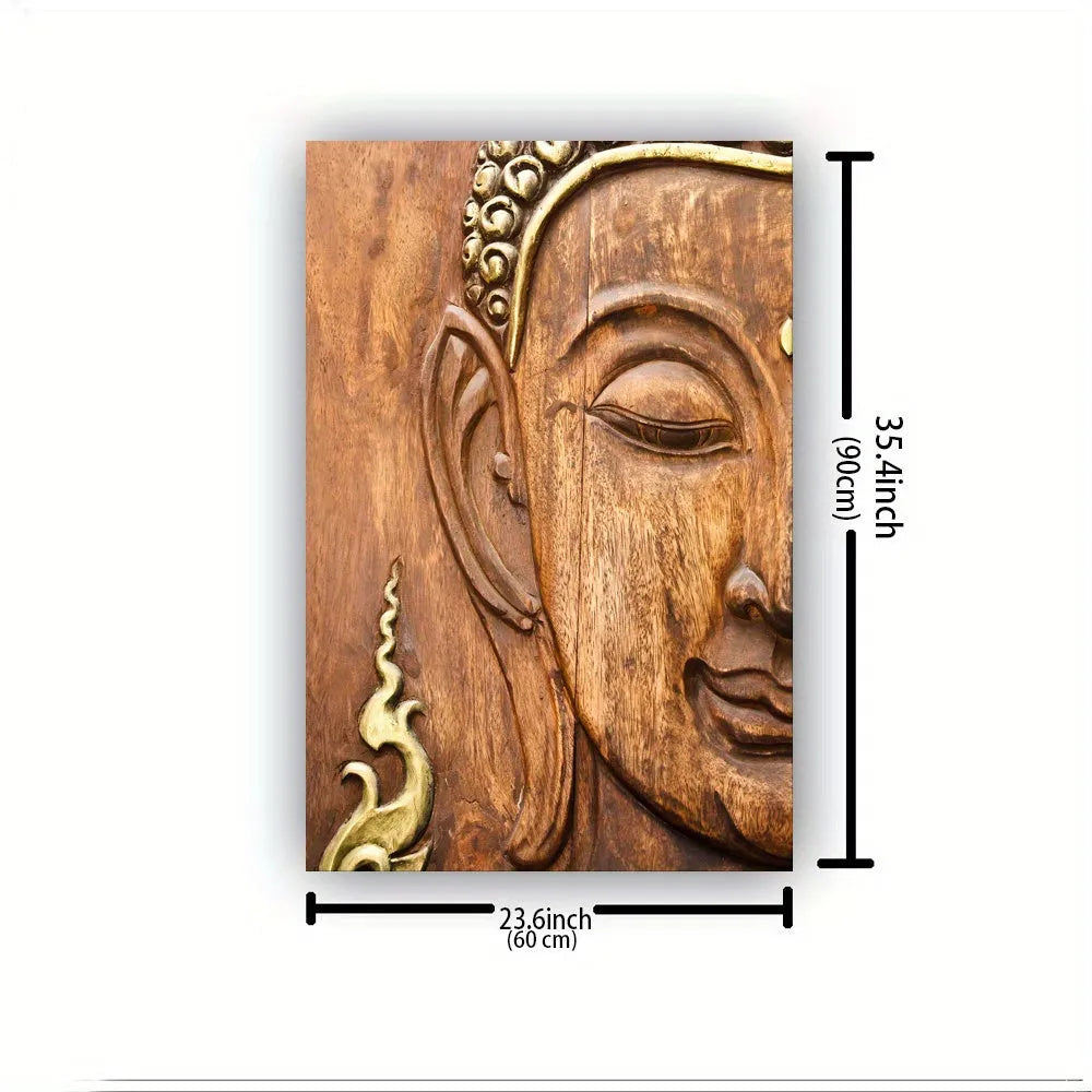 Buddha Woodcarving – Serene Wall Art for Mindful Decor