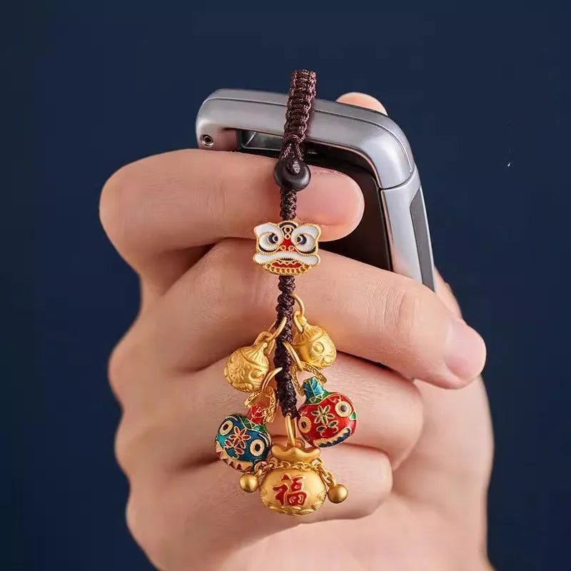 Golden Pixiu Keychain – Carry Luck & Wealth Daily
