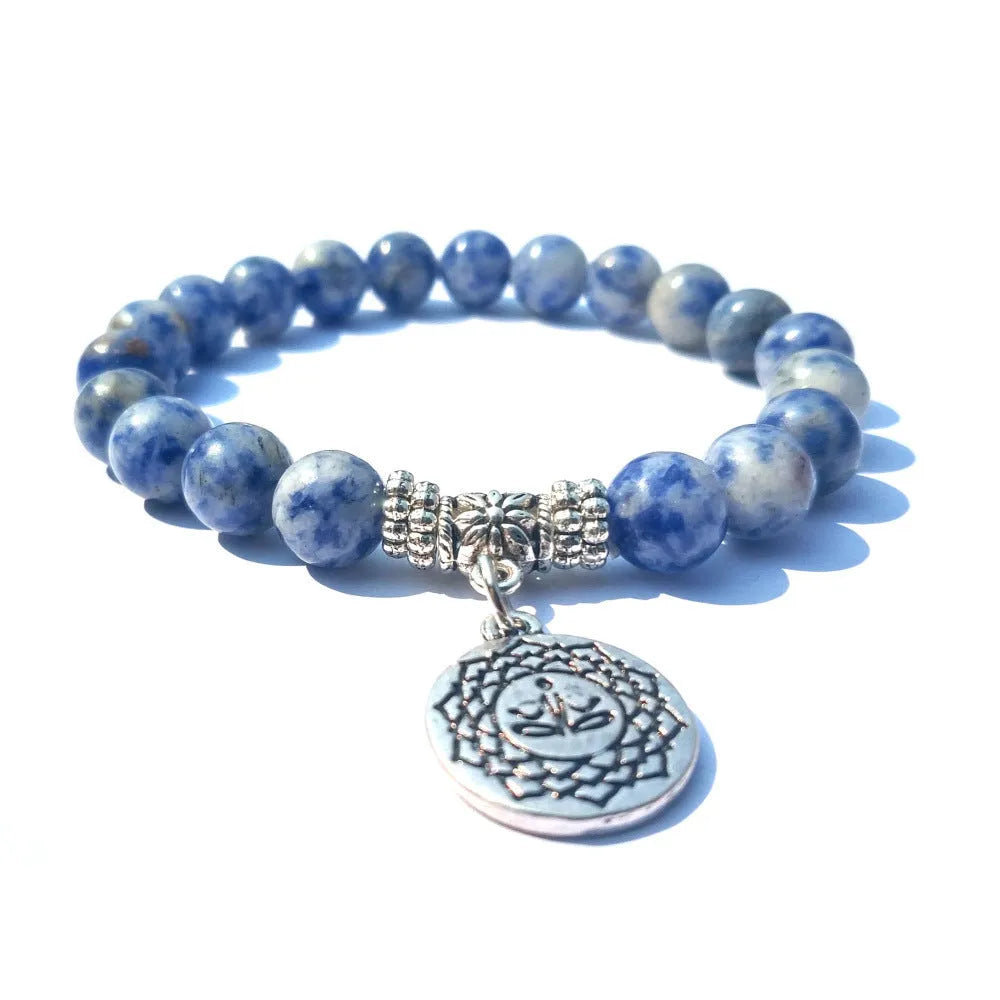 Blue Healing Bracelet – Soothing Natural Stone for Daily Focus
