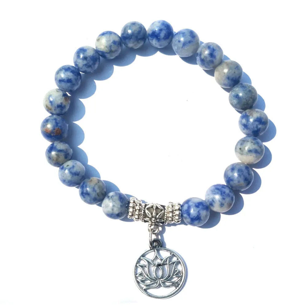Blue Healing Bracelet – Soothing Natural Stone for Daily Focus