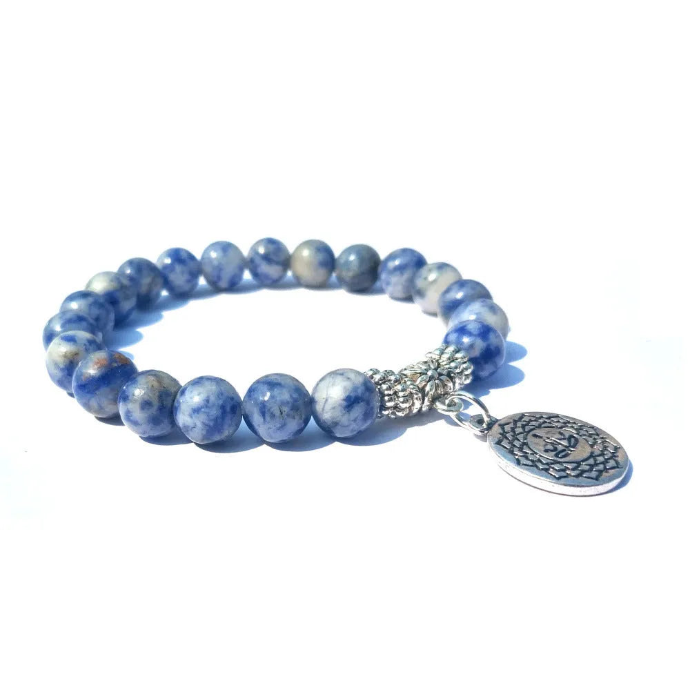 Blue Healing Bracelet – Soothing Natural Stone for Daily Focus