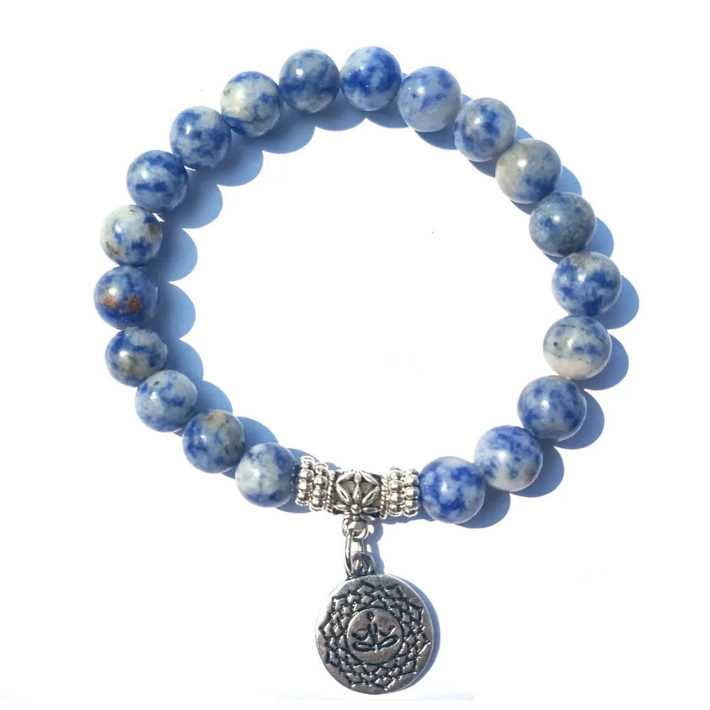 Blue Healing Bracelet – Soothing Natural Stone for Daily Focus