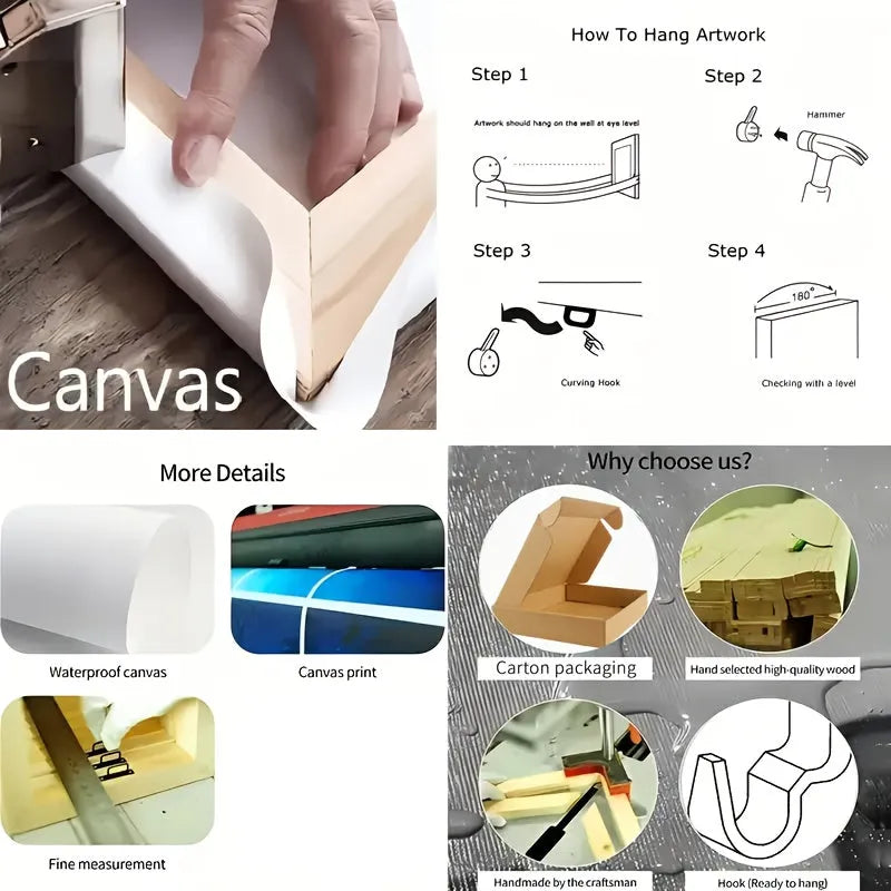 Japanese Bamboo Wall Art – Minimalist Wabi-Sabi Canvas Print