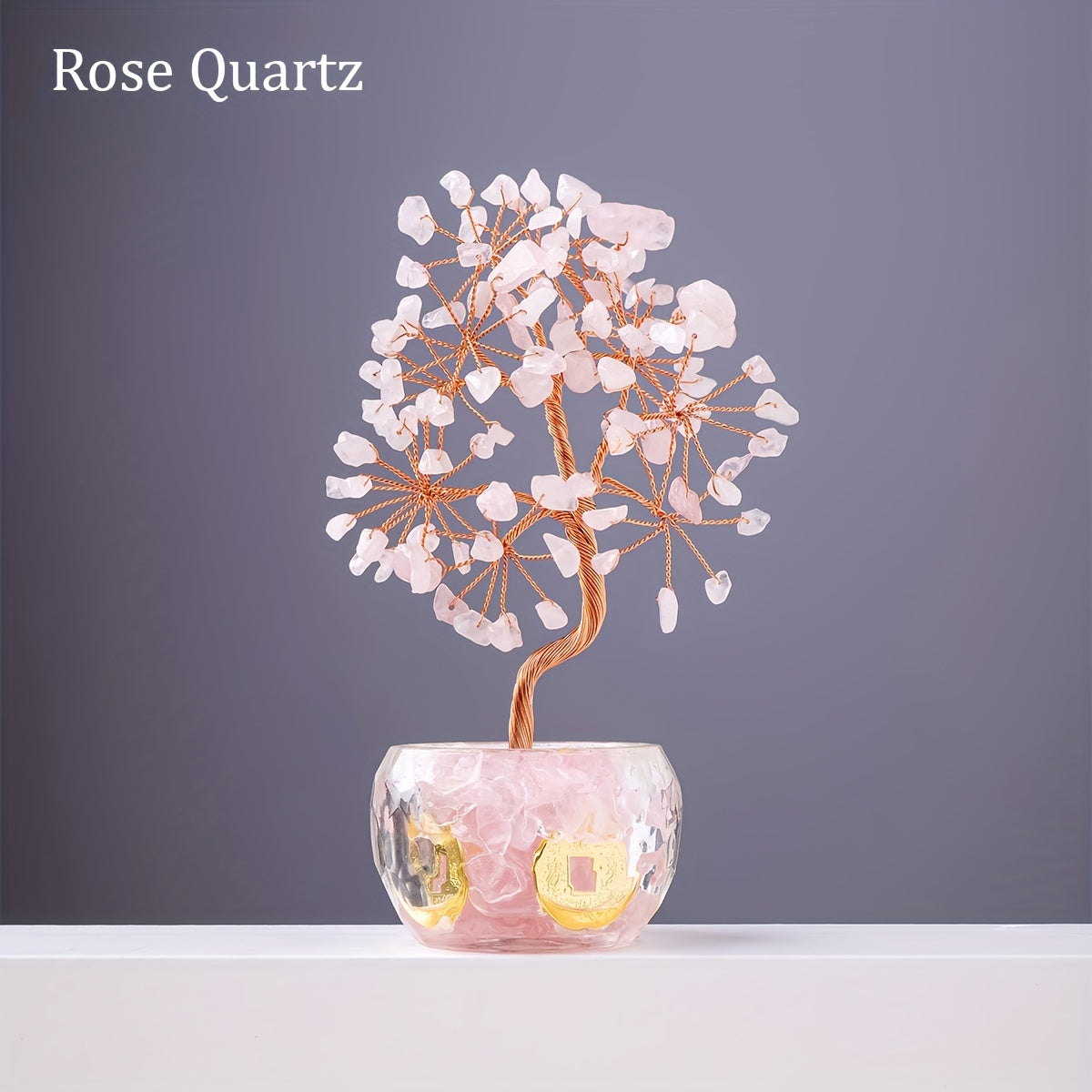 [Handcrafted Crystal Fortune Tree] Handcrafted Runyangshi 1p