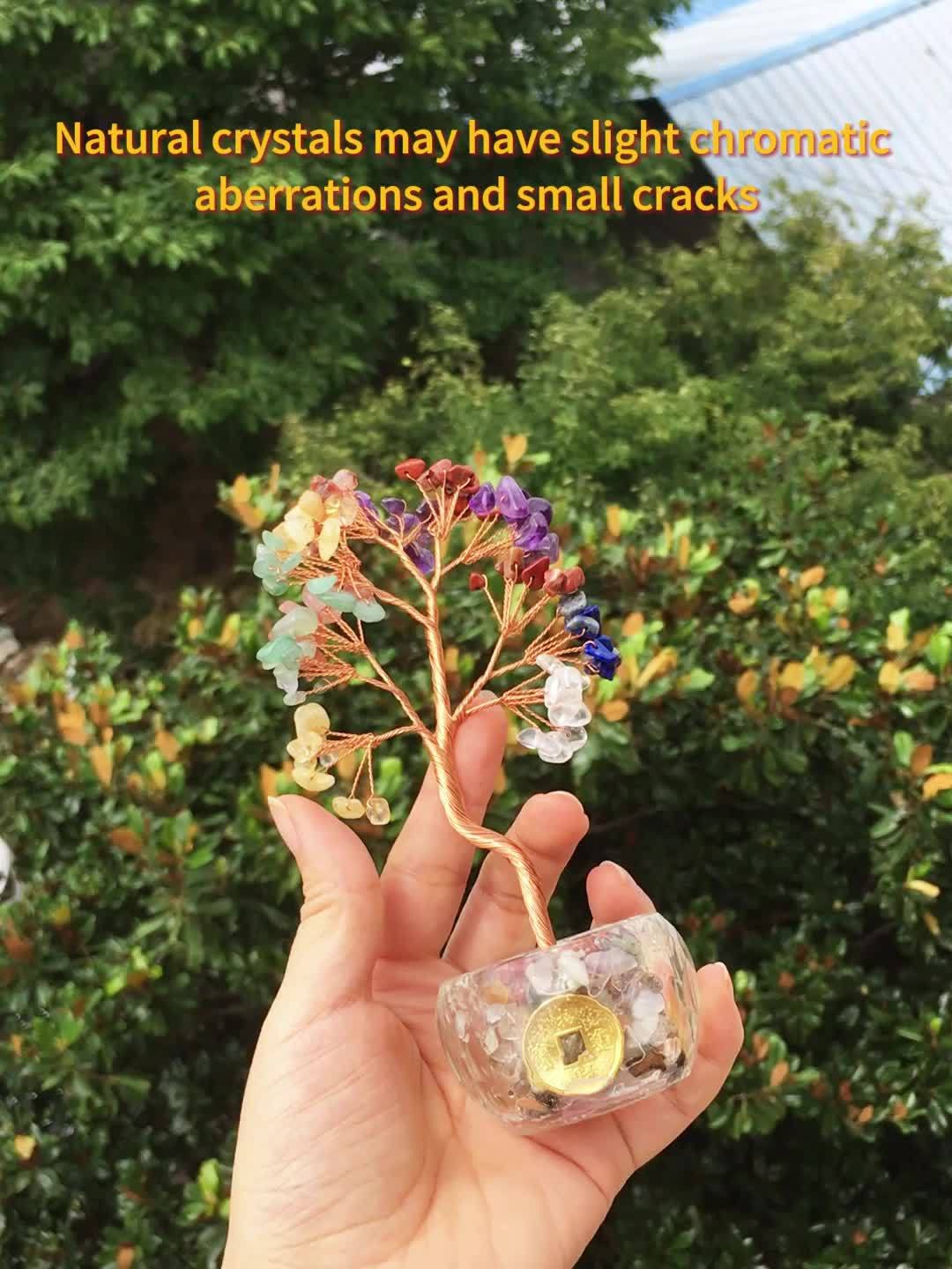 [Handcrafted Crystal Fortune Tree] Handcrafted Runyangshi 1p