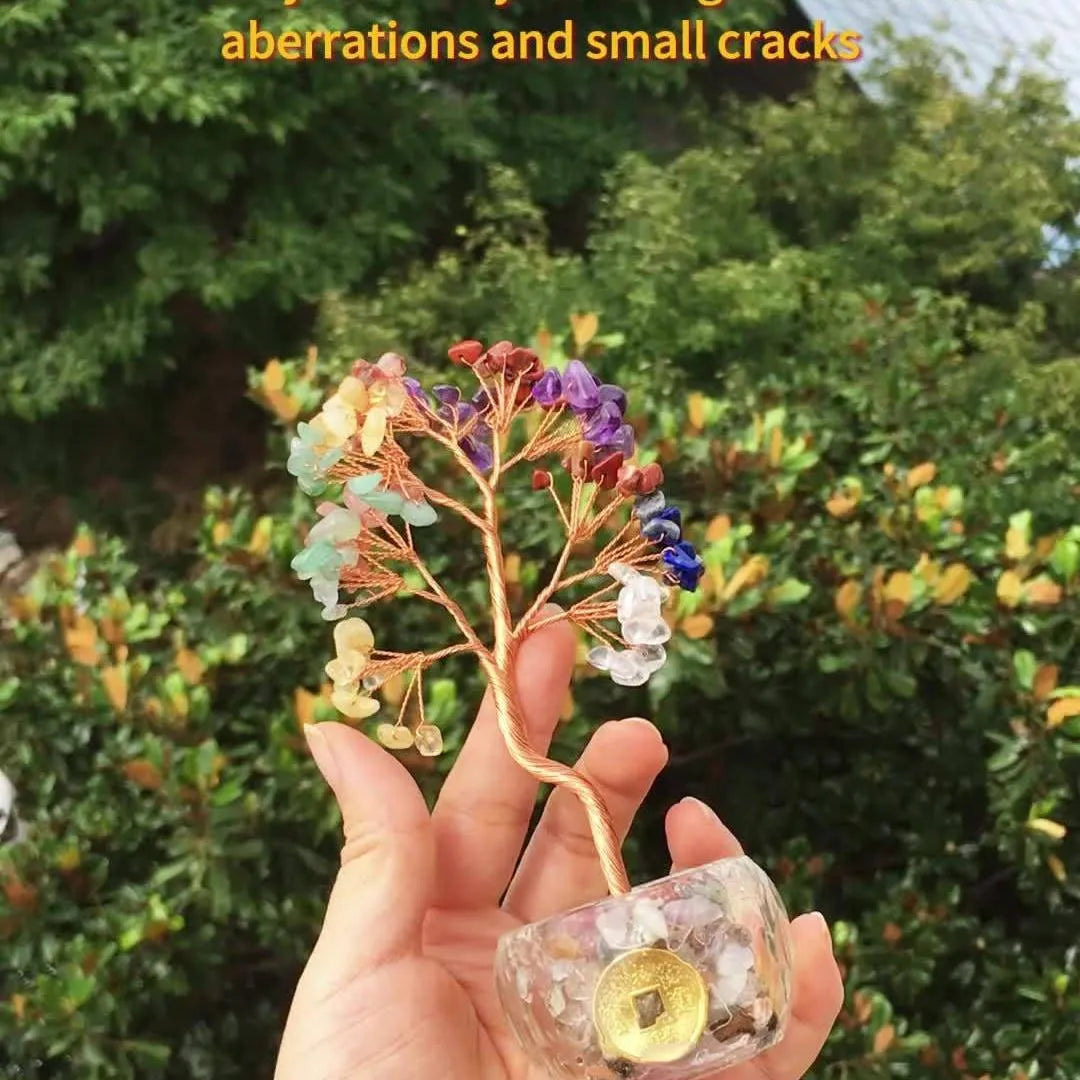 [Handcrafted Crystal Fortune Tree] Handcrafted Runyangshi 1p