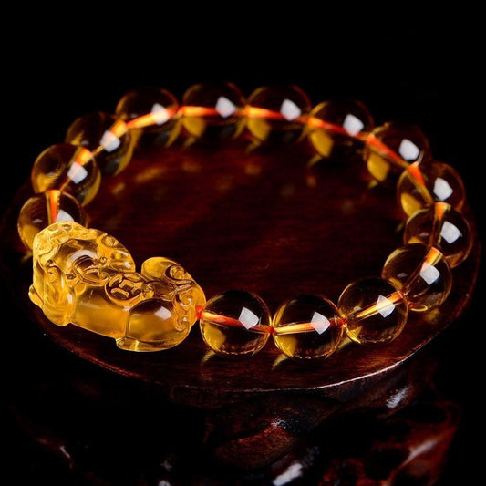 Obsidian Pixiu Bracelet – Powerful Wealth & Protection Amulet