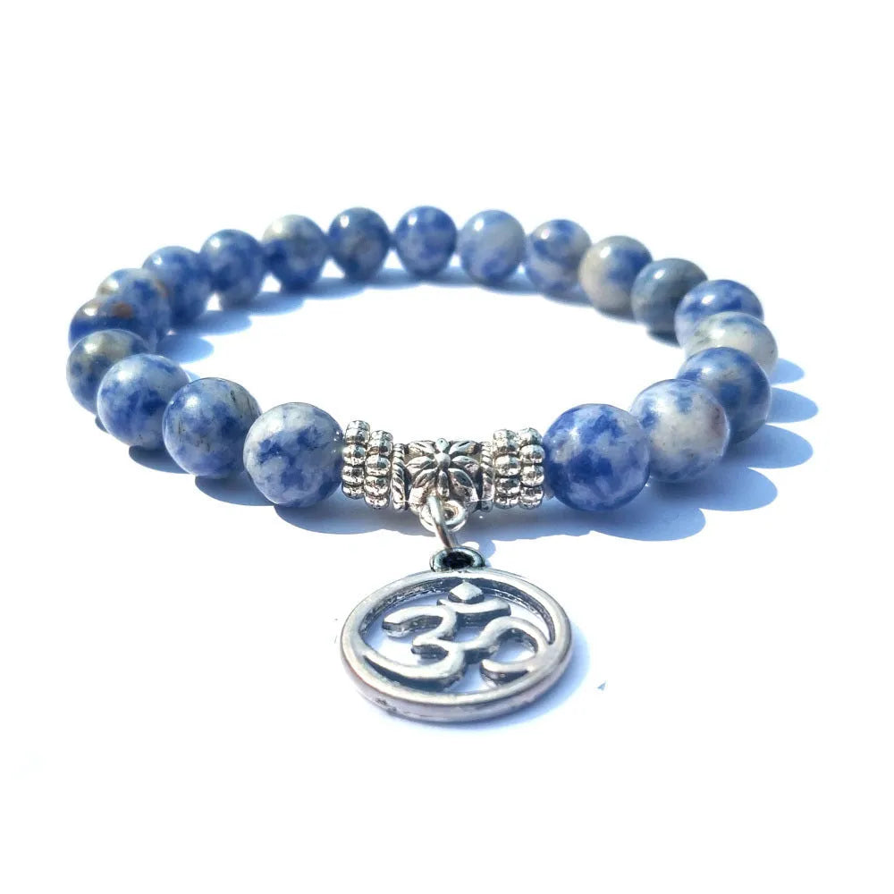 Blue Healing Bracelet – Soothing Natural Stone for Daily Focus