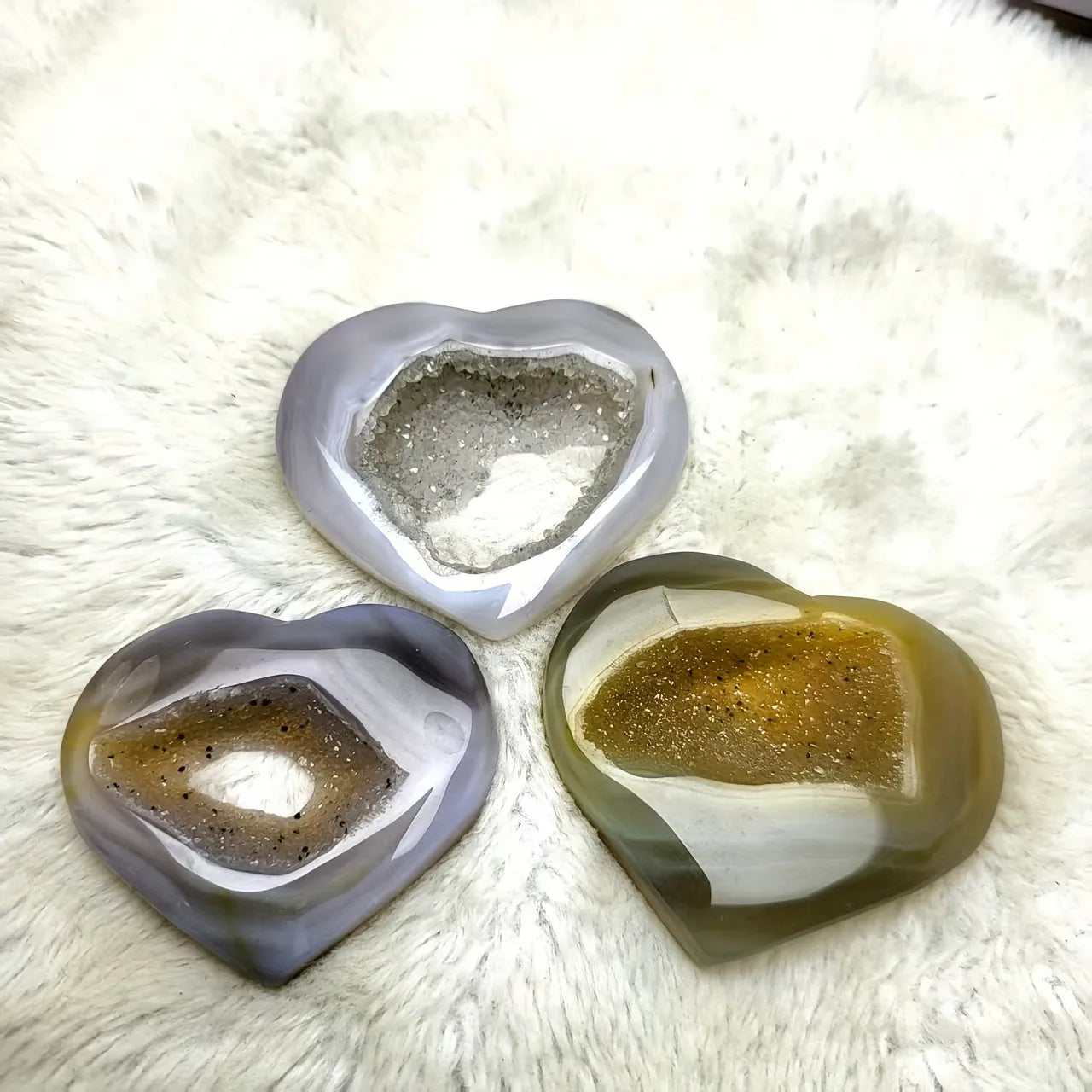 1pc Agate Love Shaped Stone Ornaments, Home Decoration, Holi