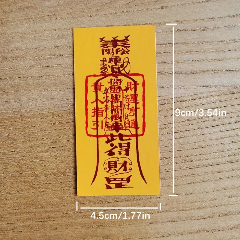 5-Pack Feng Shui Paper Amulets for Luck and Love, Chinese Tr