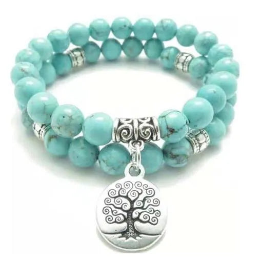 Blue Crystal Bracelet – Energy Boost for Peace & Mental Clarity