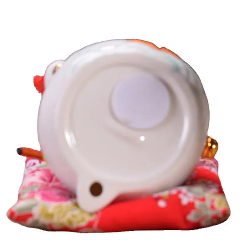 Ceramic Lucky Cat – Feng Shui Charm for Wealth & Good Vibes