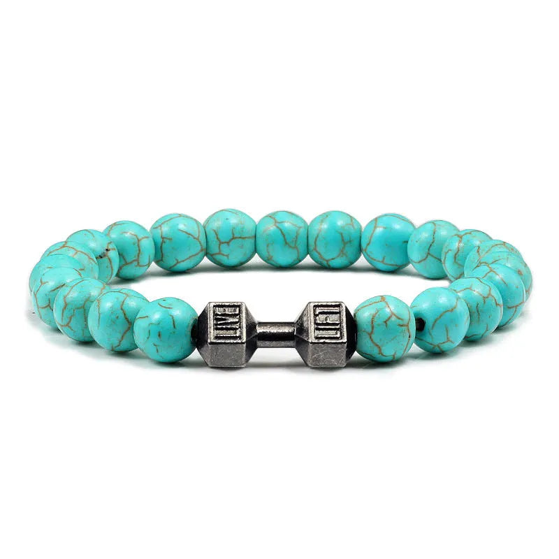 Clarity Stone Bracelet – Tranquil Blue Beads for Mindful Living