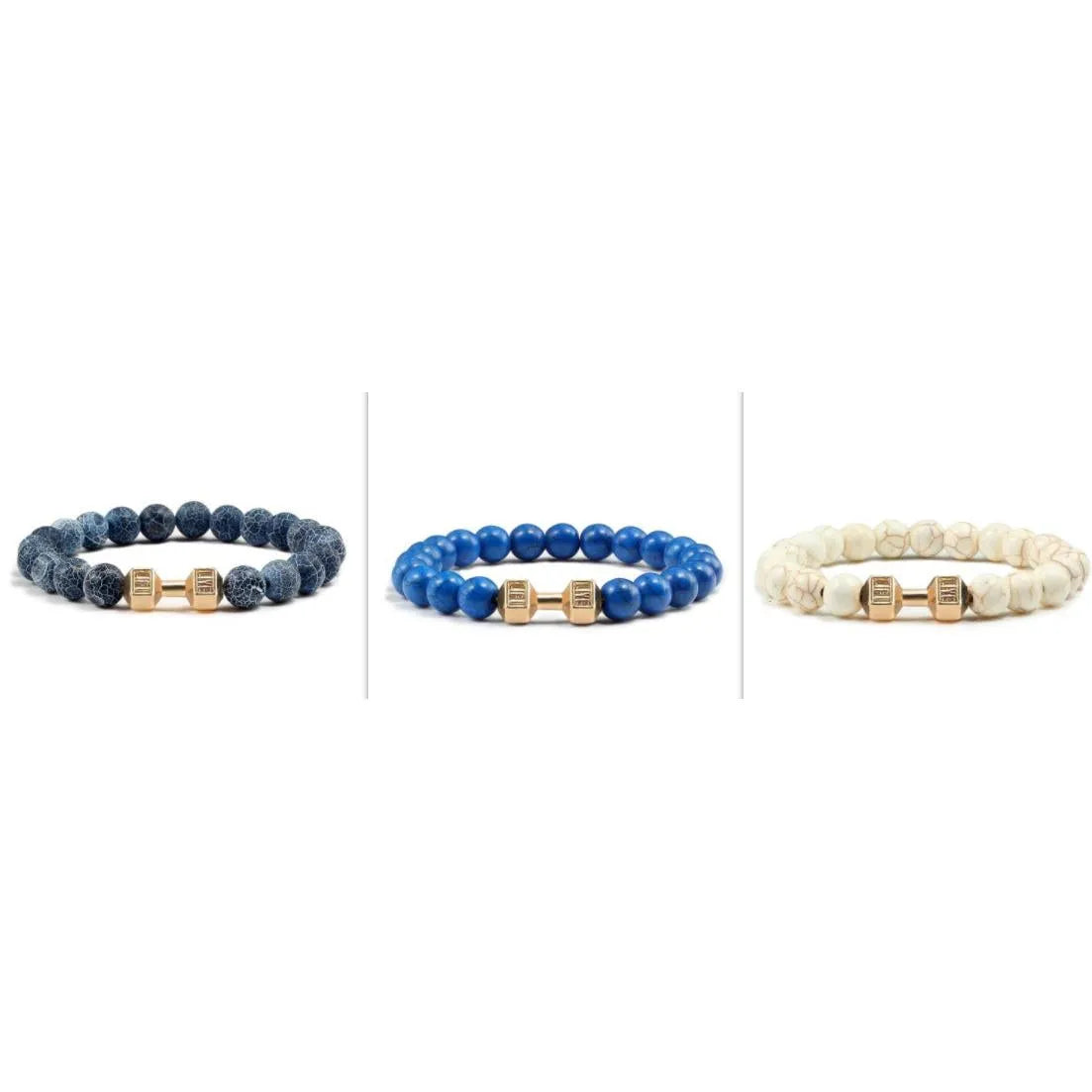 Clarity Stone Bracelet – Tranquil Blue Beads for Mindful Living