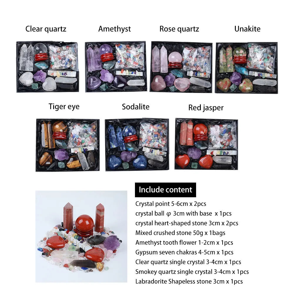 Energy Crystal Ball – Mixed Crushed Stone for Balance & Focus