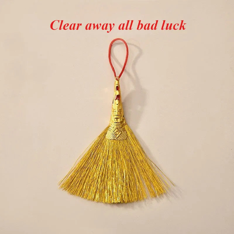 Handcrafted Mini Broom Pendant for Good Luck & Feng Shui - G