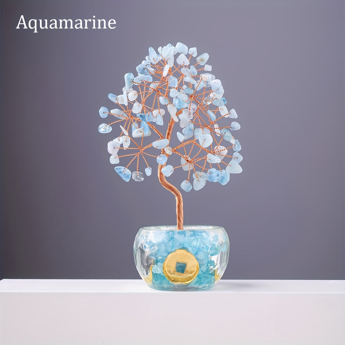 [Handcrafted Crystal Fortune Tree] Handcrafted Runyangshi 1p