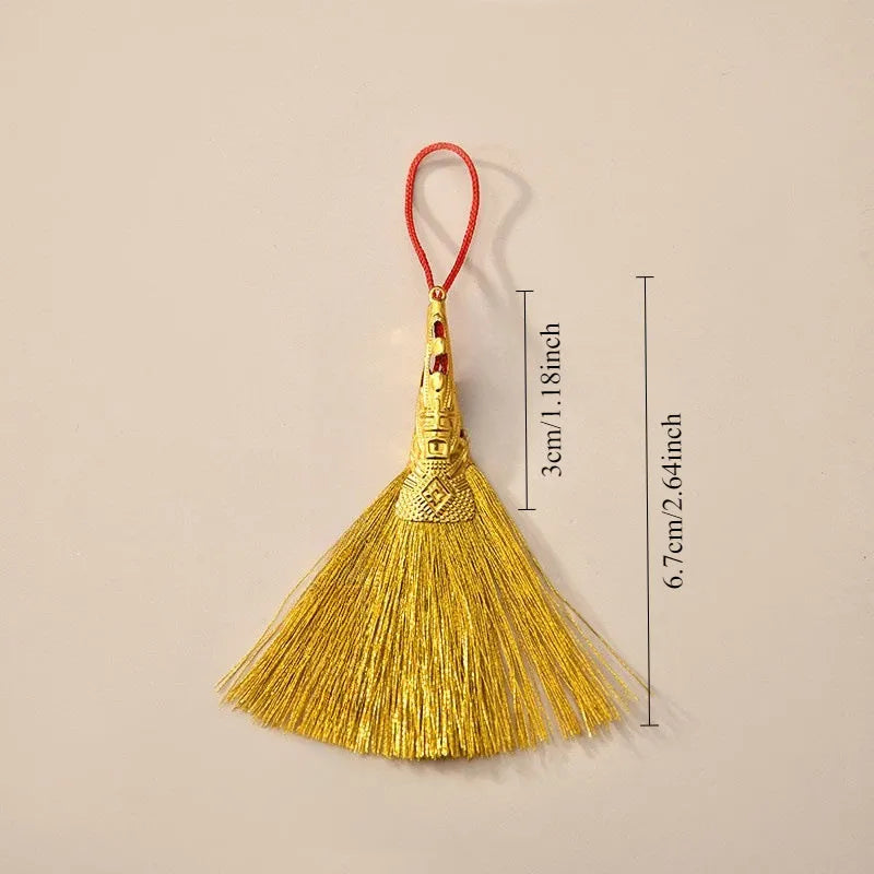 Handcrafted Mini Broom Pendant for Good Luck & Feng Shui - G