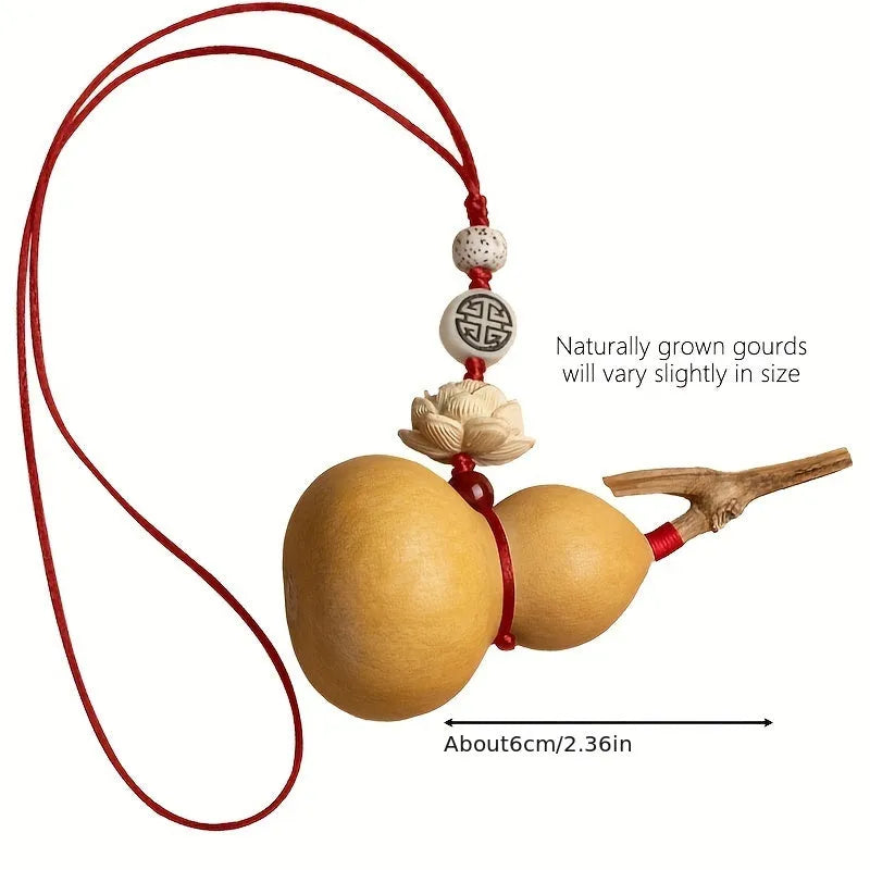 Natural Gourd Pendant – Good Luck Feng Shui Mascot & Gift