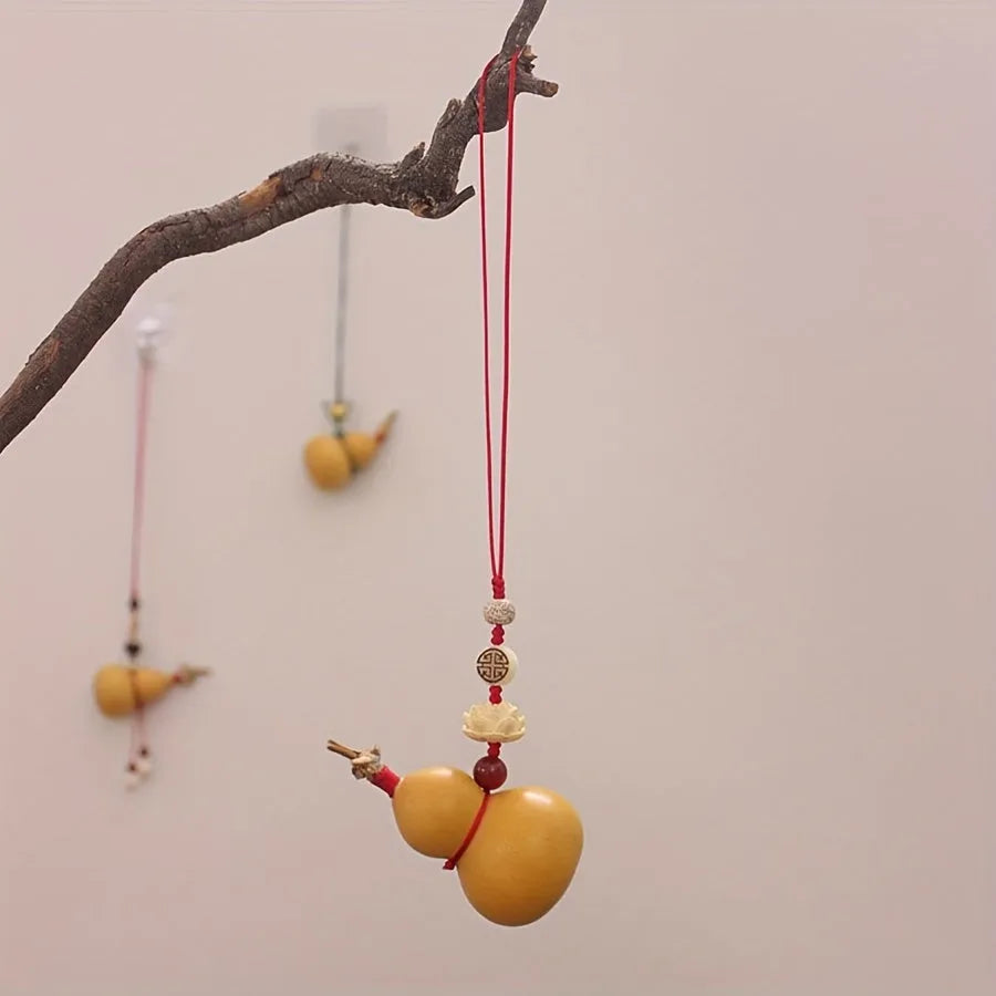 Natural Gourd Pendant – Good Luck Feng Shui Mascot & Gift