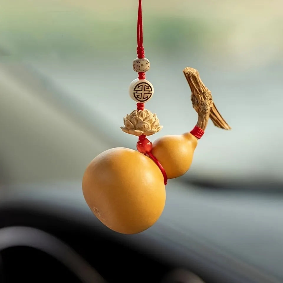 Natural Gourd Pendant – Good Luck Feng Shui Mascot & Gift