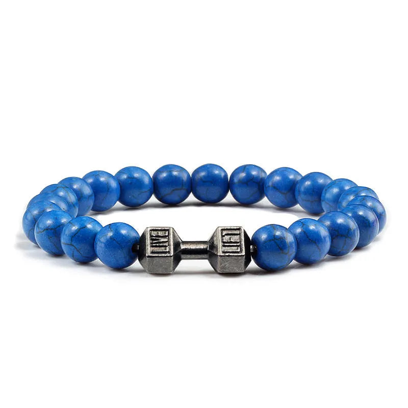 Clarity Stone Bracelet – Tranquil Blue Beads for Mindful Living