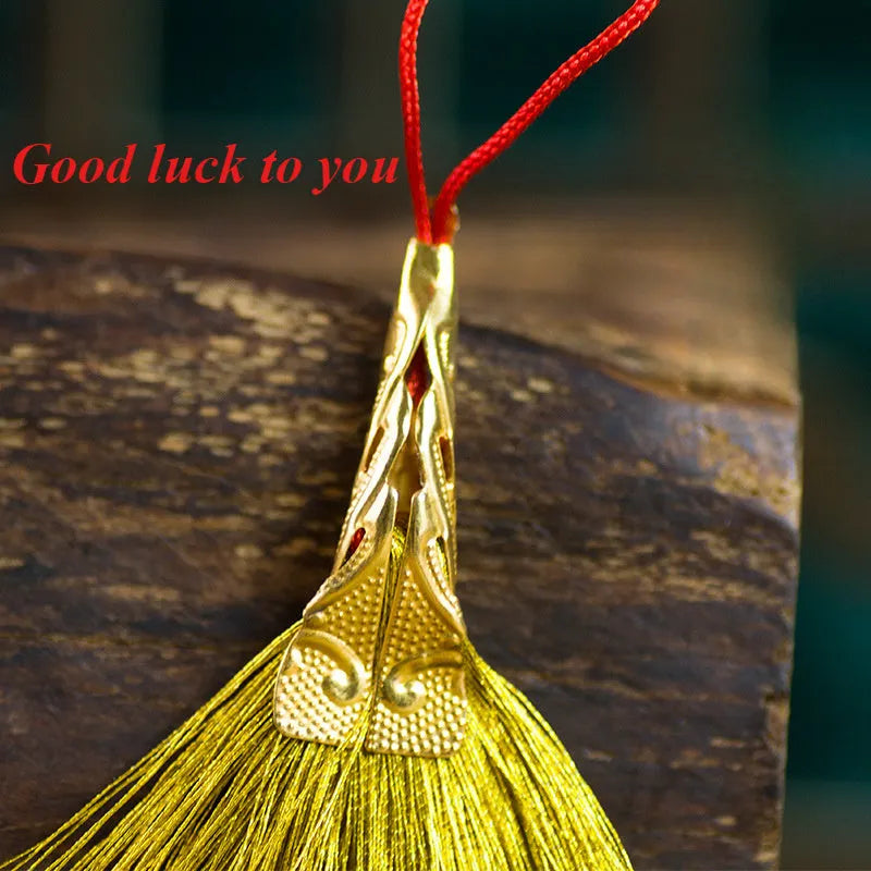 Handcrafted Mini Broom Pendant for Good Luck & Feng Shui - G