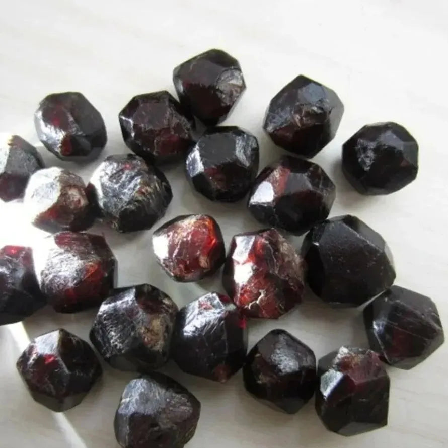 Authentic Red Garnet Crystal - Natural Rough Gemstone for Ho