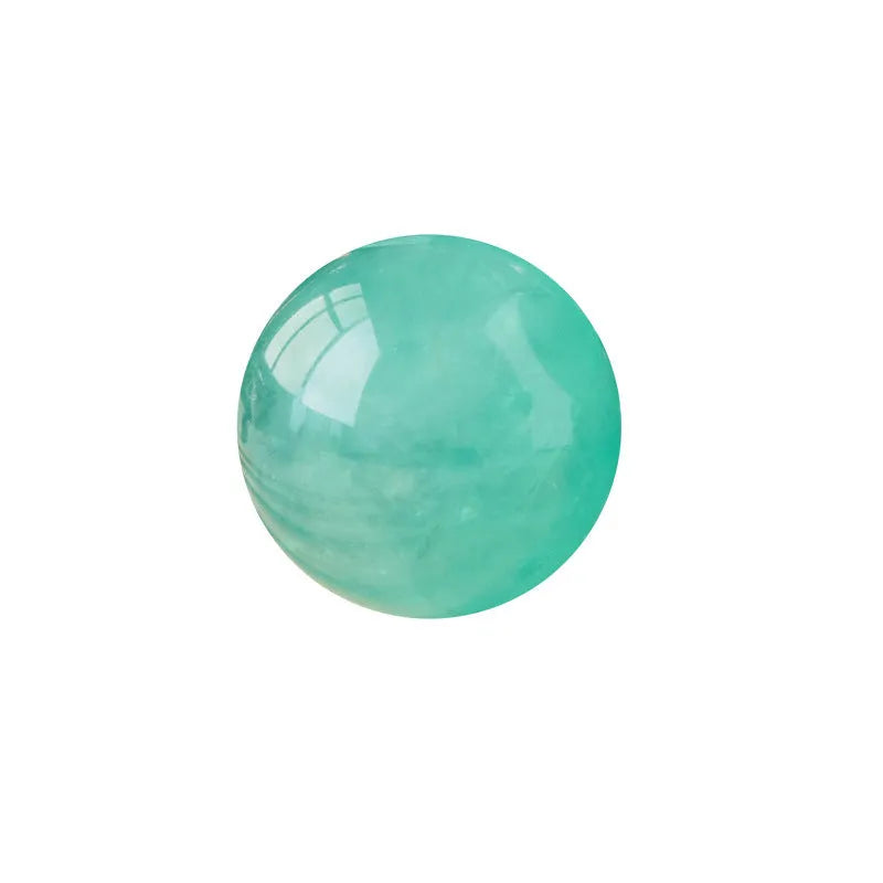 Natural Lake Water Blue Fluorite Ball Original Stone
