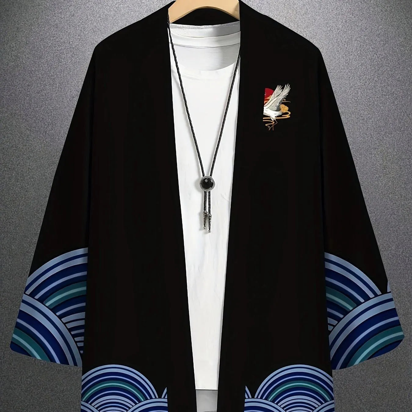 Boutique Wicks Sweat Japanese Summer Kimono Beach Shirt Cool