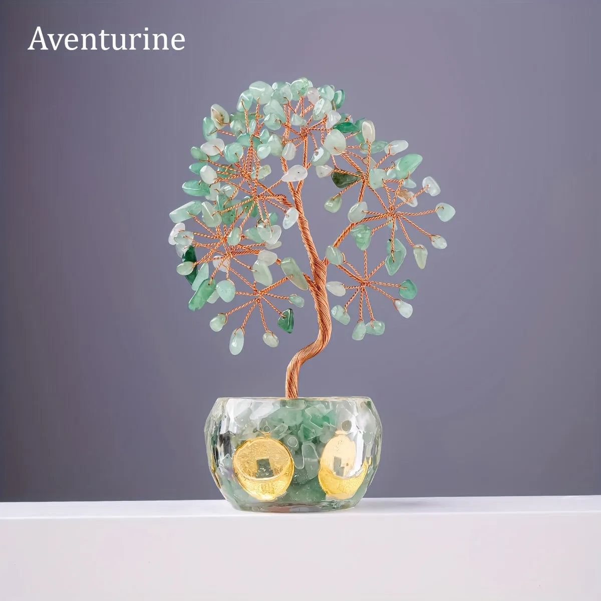 [Handcrafted Crystal Fortune Tree] Handcrafted Runyangshi 1p