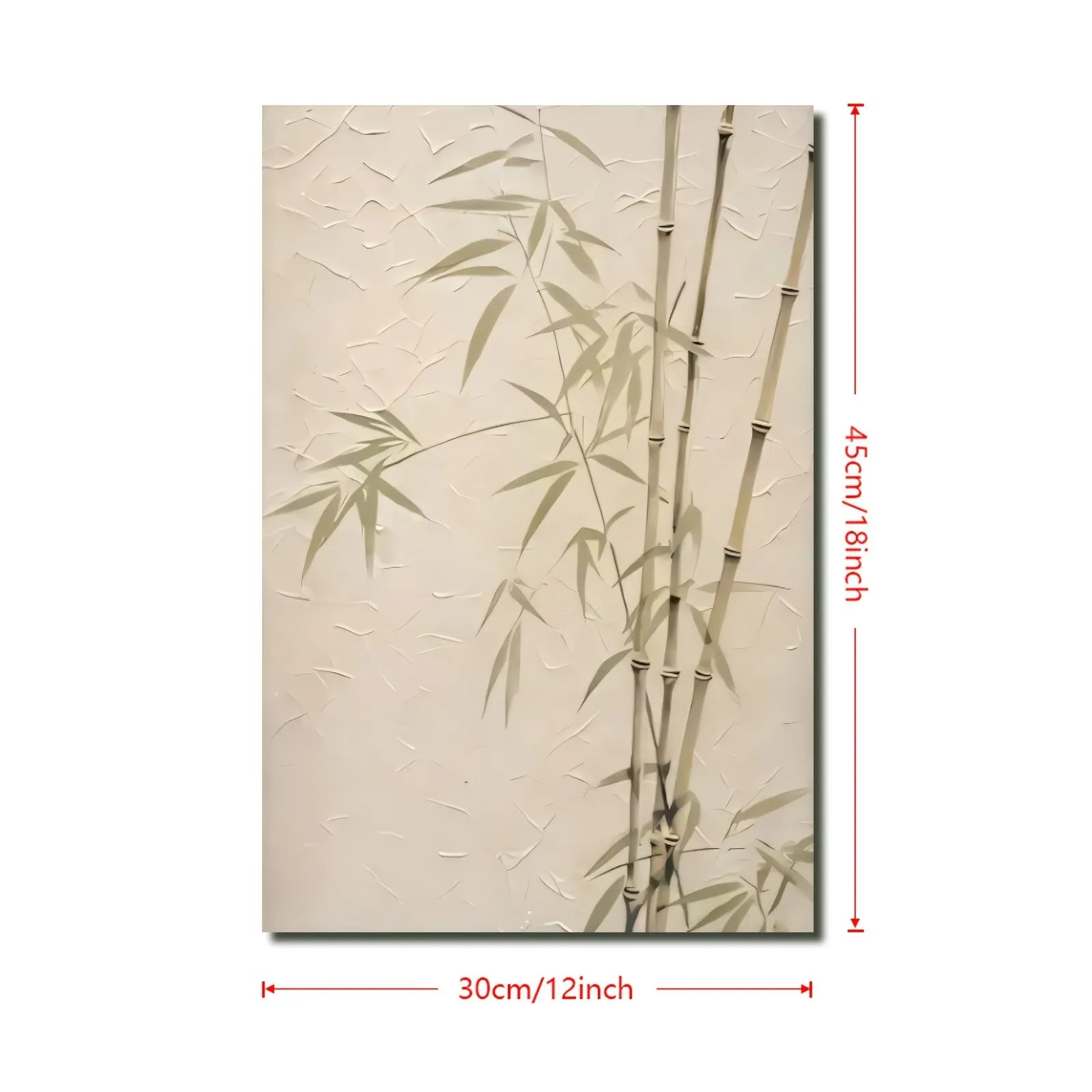 Japanese Bamboo Wall Art – Minimalist Wabi-Sabi Canvas Print